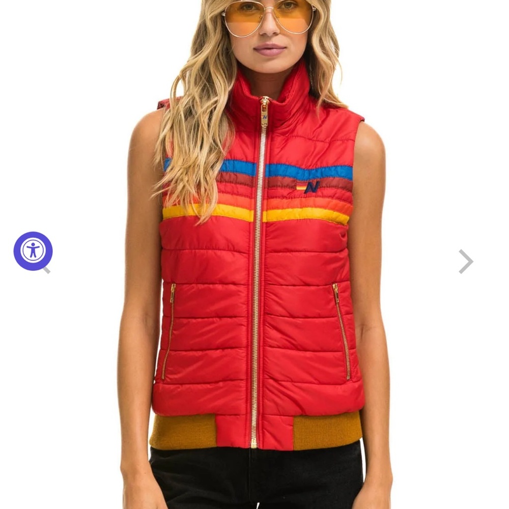 Aviator nation 5 stripe vest